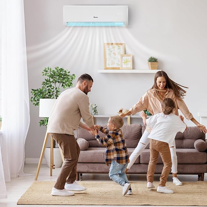 11,500 BTU Mini Split Air Conditioner Inverter, 17 SEER 230V Energy Saving Split-System AC w/Pre-Charged Condenser, Heat
