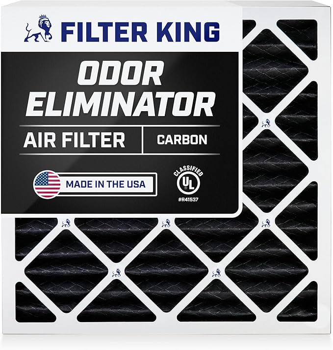 11.5x21x1 Air Filter | 4-PACK | Carbon MERV 8 HVAC Pleated A/C Furnace Filters | MADE IN USA | Actual Size: 11.5 x 21 x.75"