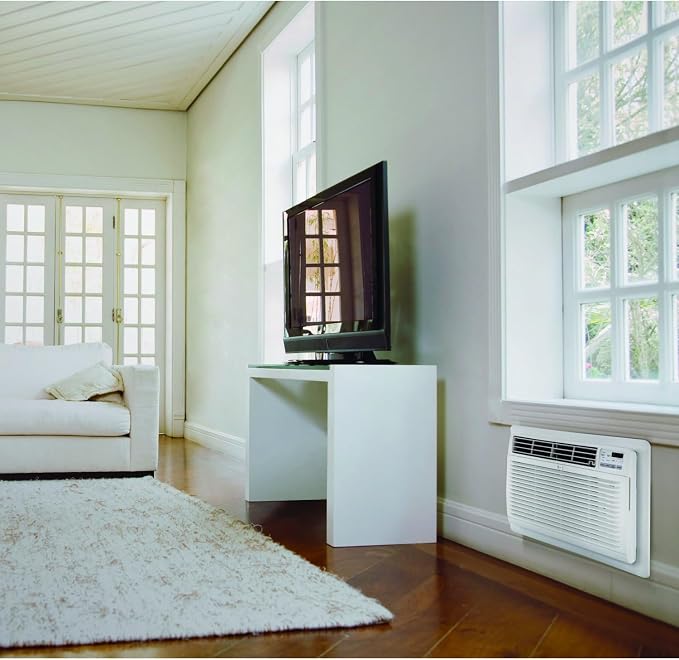 11,800 BTU Through the Wall Air Conditioner, 115V, Cools up to 530 Sq. Ft. for Bedroom, Living Room, Apartment, with Remote