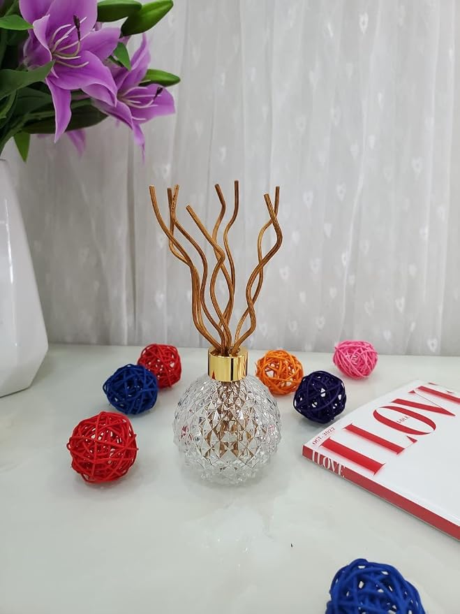 11 inch Wavy Rattan Reed Diffuser Sticks 50PCS Natural Rattan Fragrance Aromatherapy Volatile Replacement RefillEssential Oil