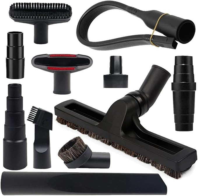 11 Pcs Household Vacuum Attachments for Accessories - 2 1/2" to 1 1/4" Vacuum Hose Adapter, 1 7/8" to 1" Adapter for