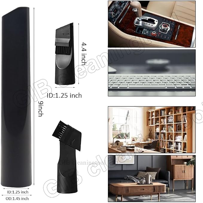 11 Pcs Household Vacuum Attachments for Accessories - 2 1/2" to 1 1/4" Vacuum Hose Adapter, 1 7/8" to 1" Adapter for