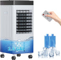 110V Evaporative Air Cooler with 2.6 Gal Water Tank, 3 IN 1 Portable Air Conditioners with Remote, Portable Air Cooler with