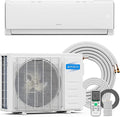 11500 BTU Mini Split Air Conditioner & Heater, 17 SEER2 115V Energy Saving Inverter Ductless Wall AC Unit for Rooms up to 550