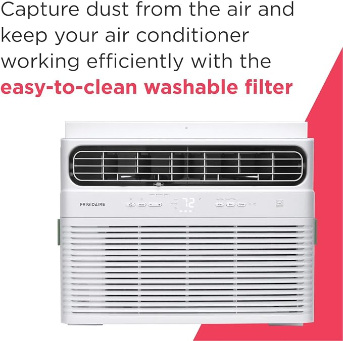 115V 12000 BTU Smart Inverter Window Air Conditioner with Dehumidifier, Fan, Wi-Fi & Remote Control, Quiet Energy Efficient