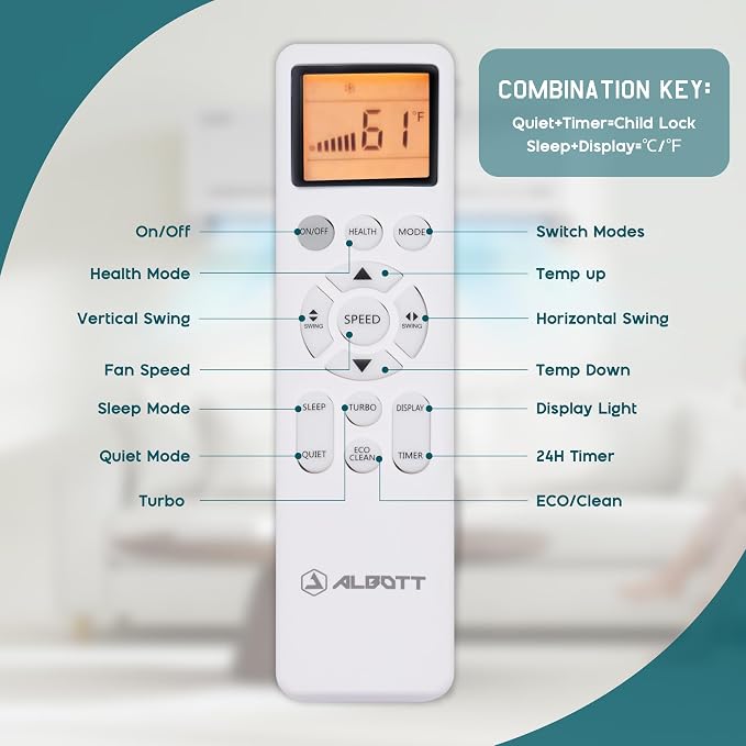 115V Mini Split Air Conditioner with Heat Pump, Wifi Enabled 12000BTU Ductless Split Ac with Self-Cleaning, SEER2 18 Air