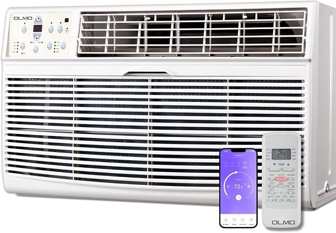 12,000 BTU 115V Through-the-Wall Air Conditioner – Cooling Only – Includes Remote Control & Built-In Wireless Smart Kit