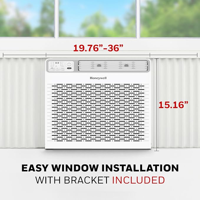 12,000 BTU Digital Window Air Conditioner, Remote, LED Display, 4 Modes, Eco, 550 sq ft Coverage, alternate product view 5