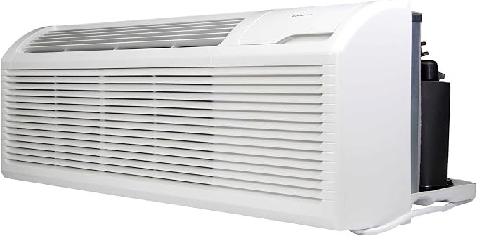 12,000 BTU Distinctions by PTAC R32 Heat Pump Air Conditioner with 3.5kW Electric Heater, 20 A | 208-230V White, alternate