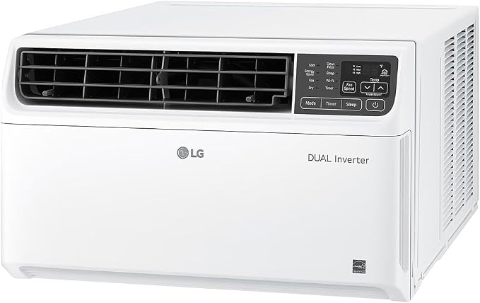 12,000 BTU Dual Inverter Smart Window Air Conditioner, Cools 550 Sq. Ft., Ultra Quiet Operation, Up to 35% More Energy