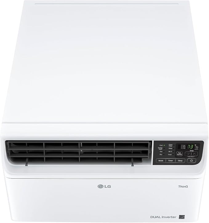 12,000 BTU Dual Inverter Smart Window Air Conditioner, Cools 550 Sq. Ft., Ultra Quiet Operation, Up to 35% More Energy