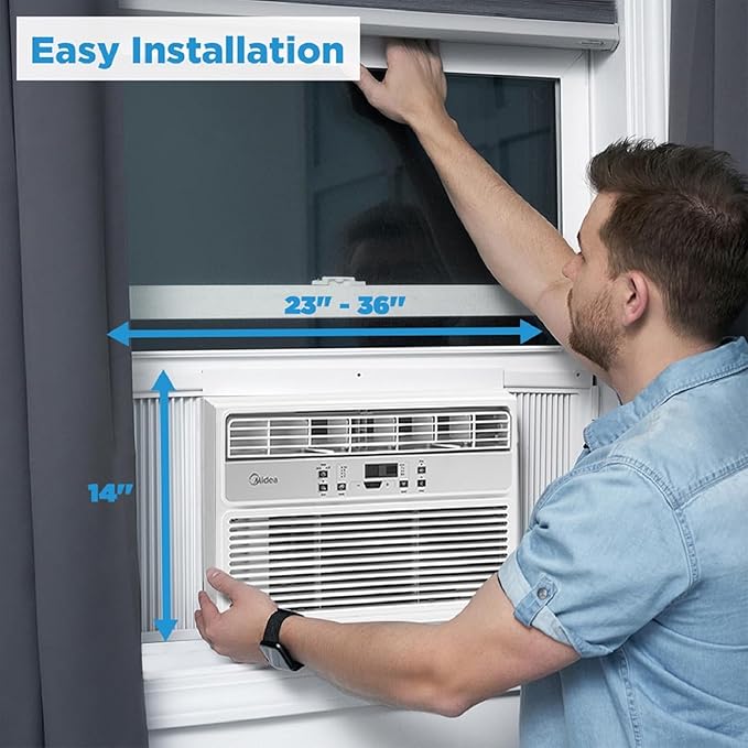 12,000 BTU EasyCool Window Air Conditioner, Dehumidifier and Fan - Cool, Circulate and Dehumidify up to 550 Sq., alternate