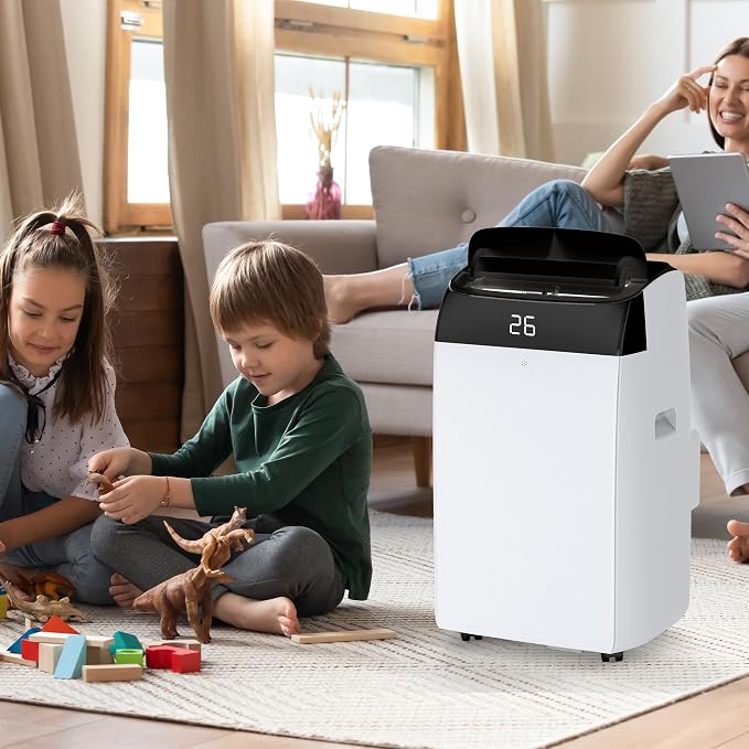 12,000 BTU Portable Air Conditioner, 3-in-1 Remote Control AC with 24-Hour Timer, alternate product view 7