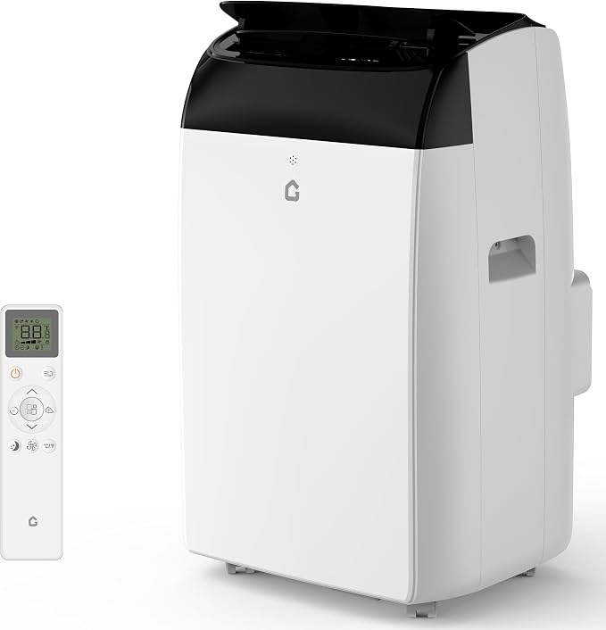 12,000 BTU Portable Air Conditioner, 3-In-1 Room Air Conditioner with Dehumidifier, Fan, Portable AC Unit for Rooms Cools Up