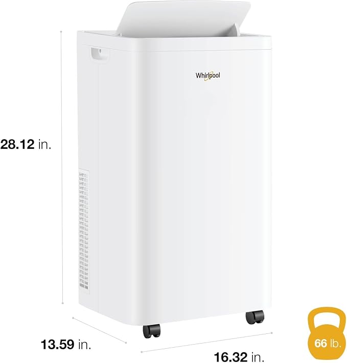 12,000 BTU Portable Air Conditioner with Dehumidifier for Living Room, Apartment, or Bedroom, 115V, alternate product view 4