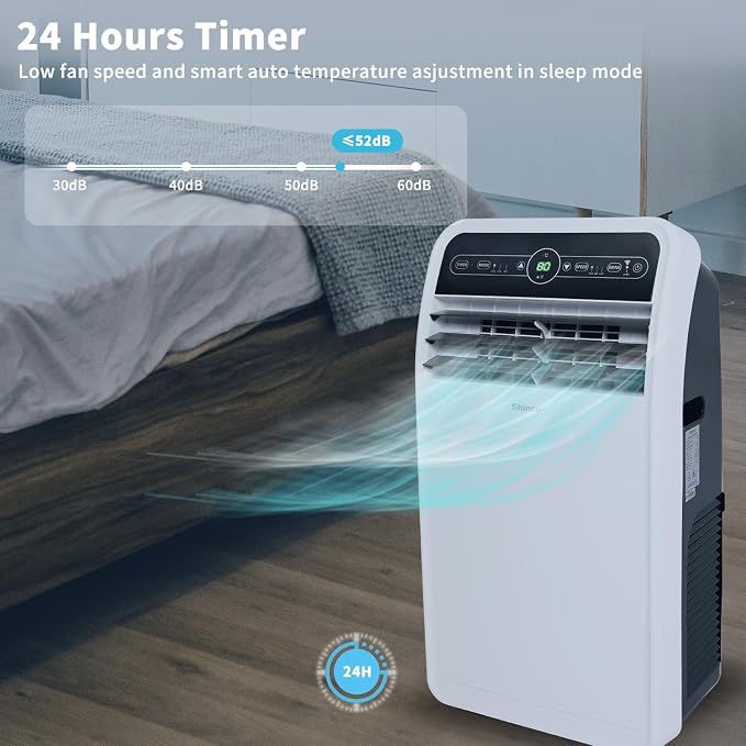 12,000 BTU Portable Air Conditioner with WiFi, Portable AC Unit with Built-in Cool, alternate product view 7