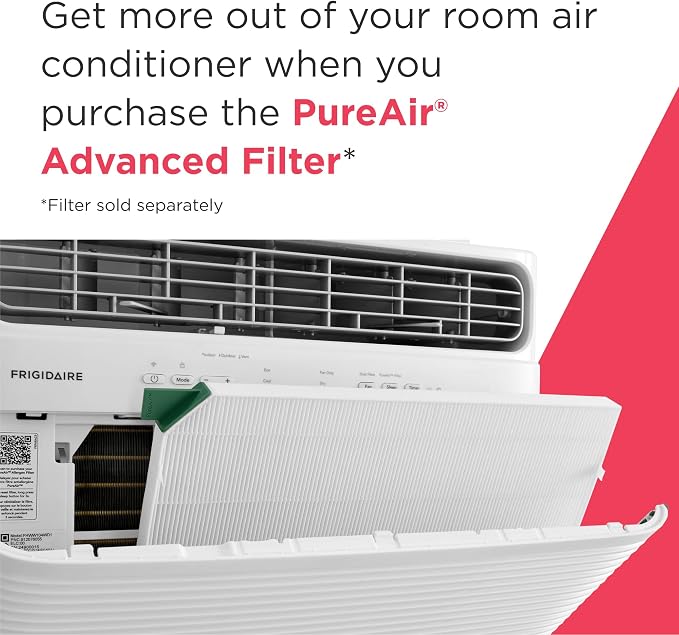 12,000 BTU Smart Window Air Conditioner with Wi-Fi, Cools Up to 550 Sq. Ft., Remote Control, Quiet Operation, Eco Mode, 3 Fan