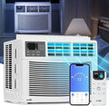 12,000 BTU Smart Window Conditioner with Wi-Fi Connected, Window AC Unit with Timer & Washable Filter, Ideal for Rooms up to