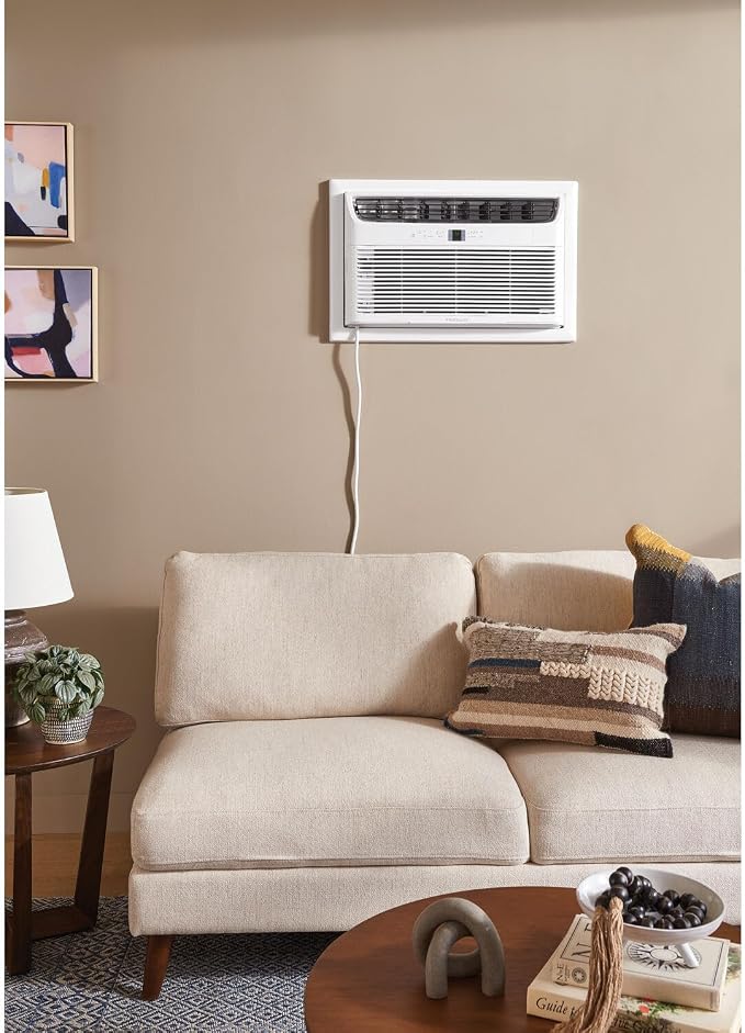12,000 BTU Through-the-wall Air Conditioner and Dehumidifier, 115V, Cools up to 550 Sq. Ft. for Apartment, Bedroom, Medium
