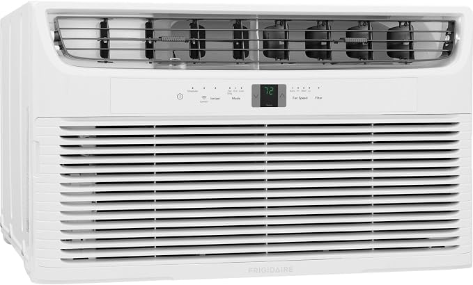 12,000 BTU Through-the-wall Air Conditioner and Dehumidifier, 115V, Cools up to 550 Sq. Ft. for Apartment, Bedroom, Medium