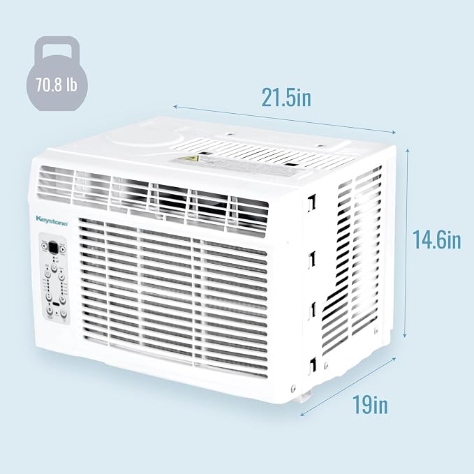 12,000 BTU Window Air Conditioner and Dehumidifier, 115V, Window AC Units for Apartment, Living Room, Garage, and Medium