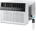 12,000 BTU Window Air Conditioners Cools up to 550 Sq. Ft, U-Shaped Air Condtioner Window Unit with 6 Modes 24H Timer