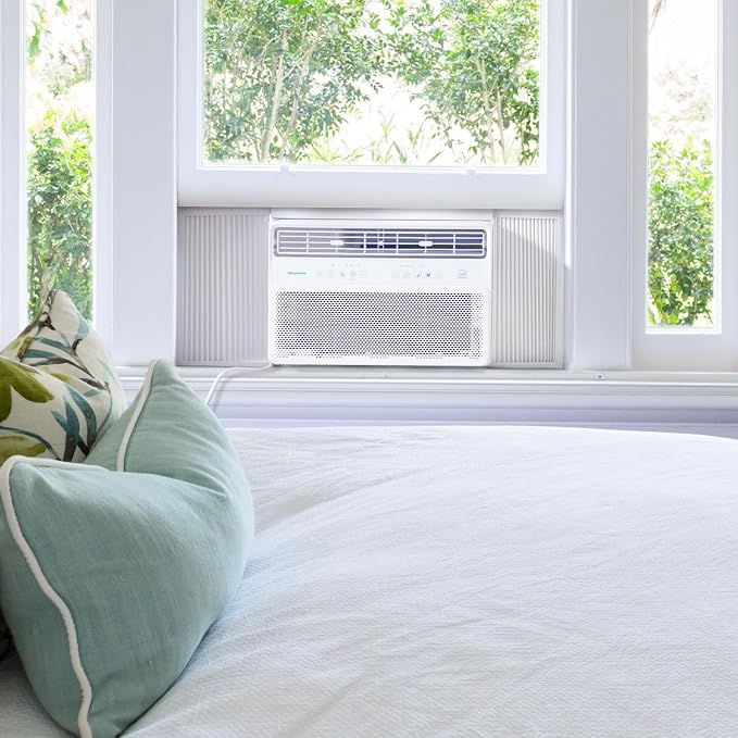 12,000 BTU Window Mounted Inverter Air Conditioner with Quiet, High Efficiency Operation and Remote, Window AC Unit for