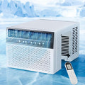 12,000BTU U Shaped Window Air Conditioner, 6-In-1 Window AC Unit With Adjustable Louvers-Cools up to 550 Sq Ft, 24H Timer, 3