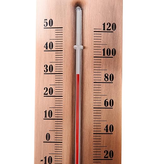 12.2 inch New Large Numbers Premium Steel Wall Thermometer Indoor Outdoor Waterproof Decorative (Upgraded Accuracy and