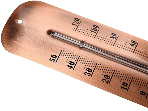 12.2 inch New Large Numbers Premium Steel Wall Thermometer Indoor Outdoor Waterproof Decorative (Upgraded Accuracy and