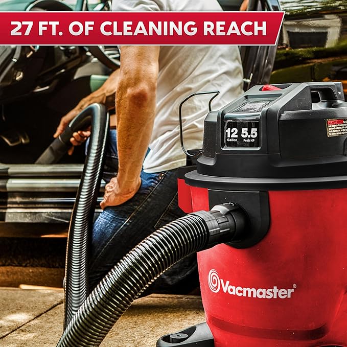12-Gallon 5.5 Peak HP Heavy-Duty Wet/Dry Vacuum - VJH1211PF 1101, alternate product view 6
