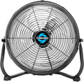 12 Inch Industrial Powerful Metal Floor Fan, 3-Speed High Velocity Cooling Floor Fan for Industrial, Commercial