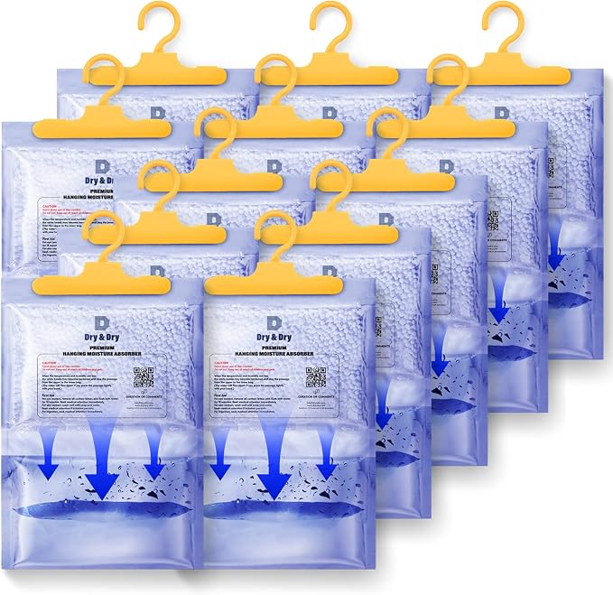 12 Pack[7 OZ] Premium Moisture Absorbers Dehumidifiers for Home Dehumidifier for Basement Dehumdifiers for Bedroom Small