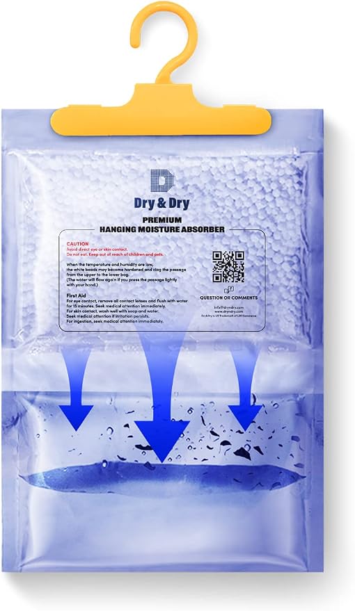 12 Pack[7 OZ] Premium Moisture Absorbers Dehumidifiers for Home Dehumidifier for Basement Dehumdifiers for Bedroom Small