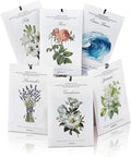 12 Pack Assorted Floral Scented Sachets - Lavender, Rose, Jasmine, Ocean, Gardenia & Lily | Drawer, product image
