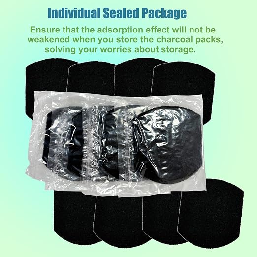 12 Pack Baby Diaper Pail Deodorizer for Diaper Pail, Activated Charcoal Odor Absorbing Filters Compatible with