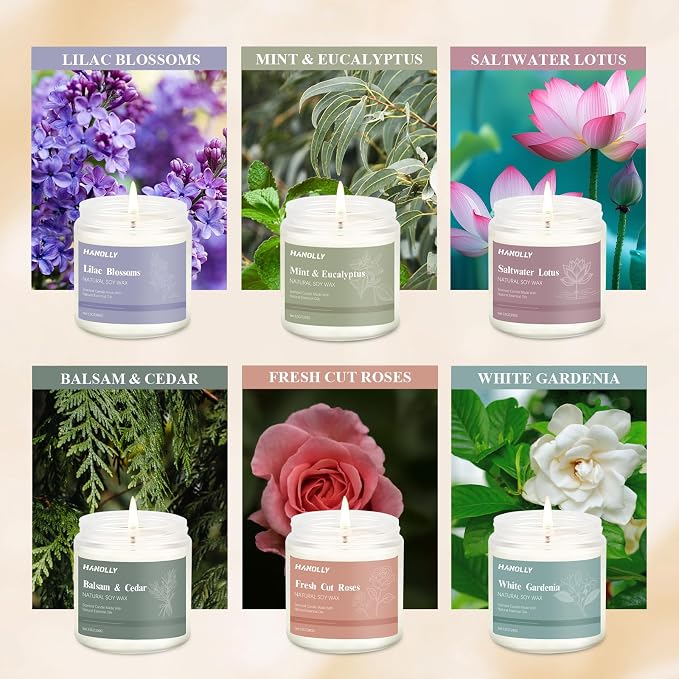 12 Pack Candles for Home Scented, Aromatherapy Candles Gifts Set for Women, Lavender, Vanilla, Rose Candle, alternate product
