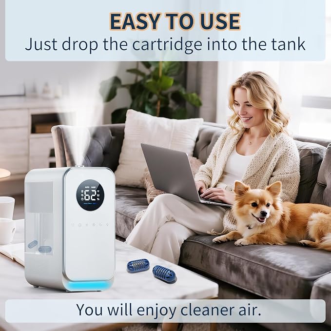 12-Pack Demineralization Cartridge for Humidifier Compatible with Most Humidifiers Replacement for Ultrasonic Humidifier Tank