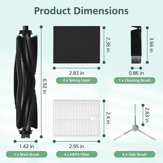 12 Pack Replacement Accessories kit Compatible with L60/ L60 SES/ L50/ L50 SES (1 Pack