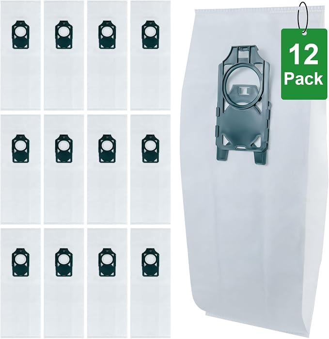 12 Pack Replacement HEPA RLH-6 Vacuum Bags for SupraLite R10S R10D R10O R10SAND Simplicity Freedom R10S R10D S10P