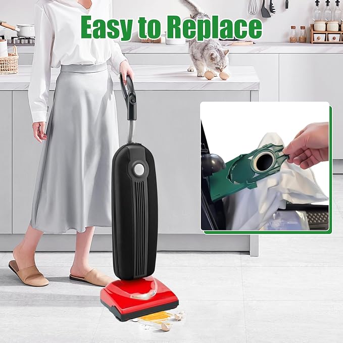12 Pack Replacement HEPA RLH-6 Vacuum Bags for SupraLite R10S R10D R10O R10SAND Simplicity Freedom R10S R10D S10P