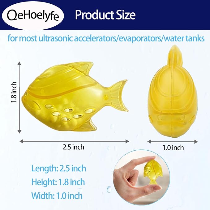 12 Pack Universal Humidifier Cleaner Fish for Humidifiers, Fish Tanks and Warm & Cool Mist Humidifiers, Cleaning Ball