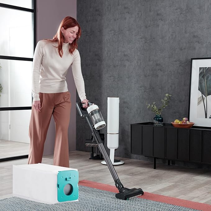12 Pack VCA-ADB953 Dust Bags Compatible with BESPOKE Jet Cordless Stick Vacuum Cleaner, Large Capacity Disposable