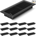 12 PCS Floor Vents Floor Registers 4x10 inch, Heavy Duty Metal Heat Air Vent Covers 4 X 10 with Rust Proof Finish for Home