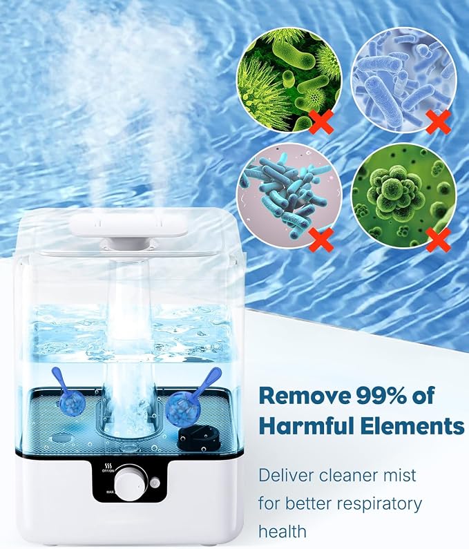 12 Pcs Humidifier Cleaner, Demineralization Cleaning Ball, Humidifier & Fish Tank Water Cleaner for Home and Office – Purify