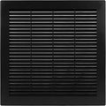 12'' x 12'' Inch Black Soffit Vent Cover - Pack of 100 - Flat Square Air Vent Louver - Grille Cover, product image
