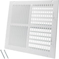 12 x 12 Inch [Duct Opening] Air Vent Covers for Wall or Ceiling - High Airflow 2 Way Steel Ventilation