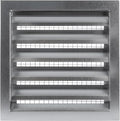 12" x 12" Inch Galvanized Steel Industrial Gable Vent - Heavy-Duty Louvered Air Intake Exhaust Vent Cover – Outdoor Wall Vent