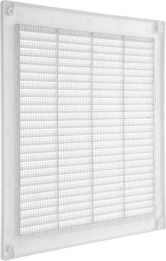 12'' x 12'' Inch White Soffit Vent Cover - Pack of 100 - Flat Square Air Vent Louver - Grille Cover, alternate product view 8