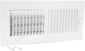 12 x 4 Inch (Duct Opening) Air Vent Cover for Wall or Ceiling, Two-Way Ventilation Register, Solid Steel HVAC